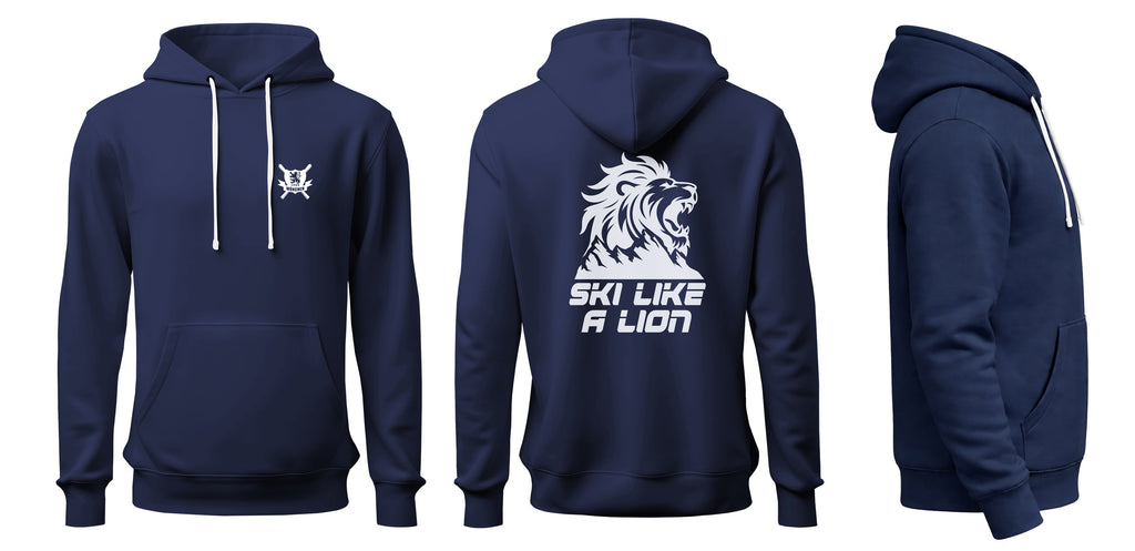 Skilöwen Hoodie " Dunkelblau Löwe" Kinder