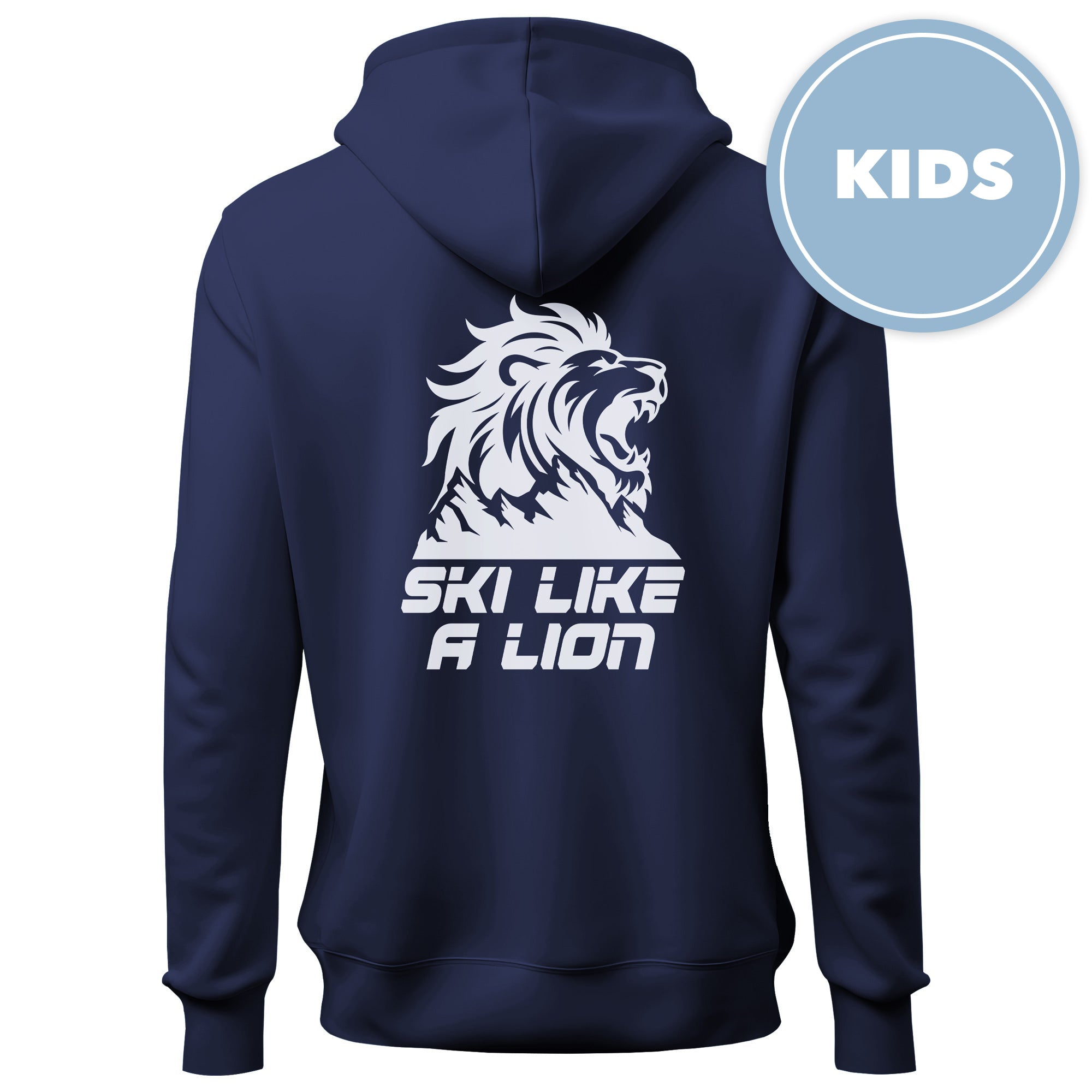 Skilöwen Hoodie " Dunkelblau Löwe" Kinder